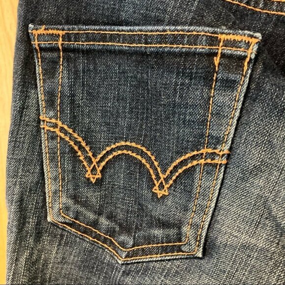 EDWIN 502 Sz 28 Jeans Made in Japan Y2K Rare Dark Wash - Picture 5 of 8